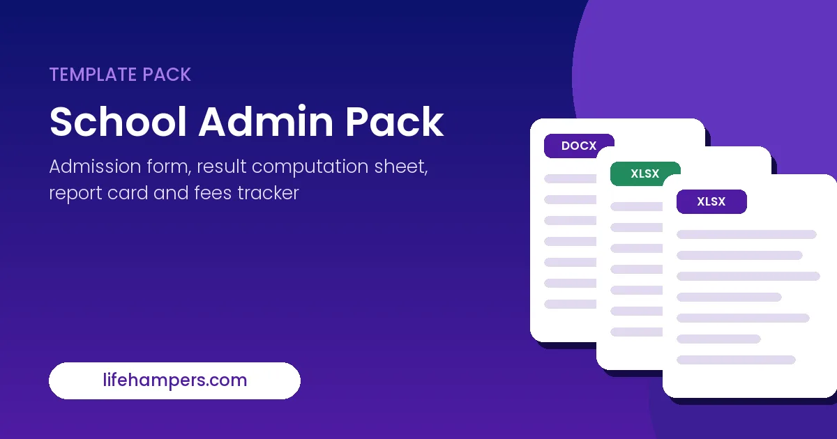 School Admin Pack cover