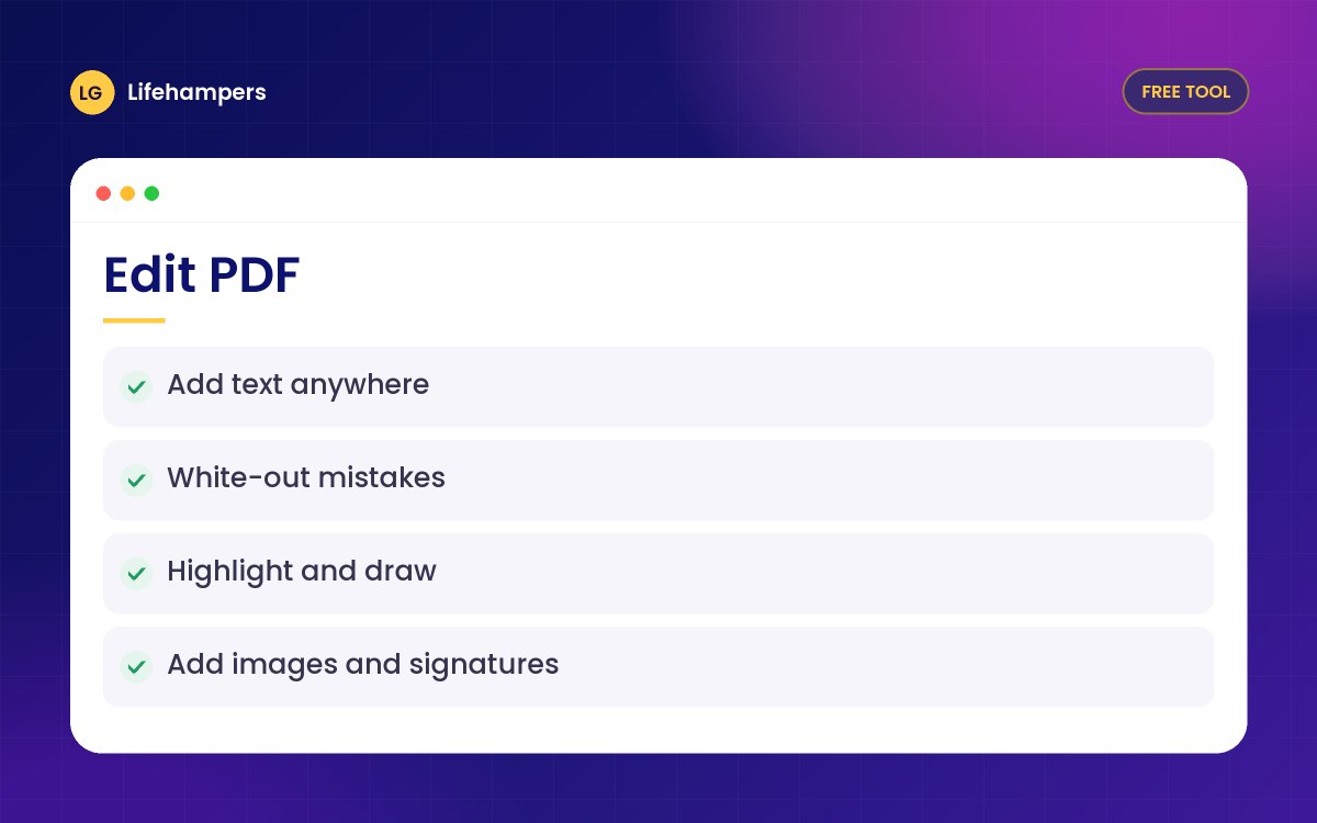 Edit PDF Online Free