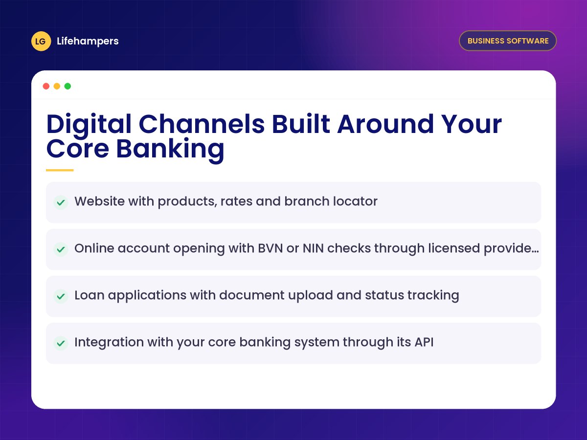 Digital Channels Built Around Your Core Banking