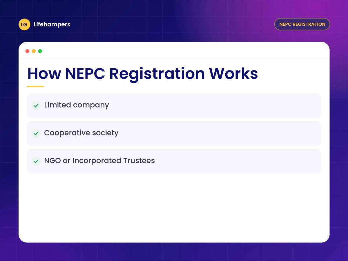 How NEPC Registration Works