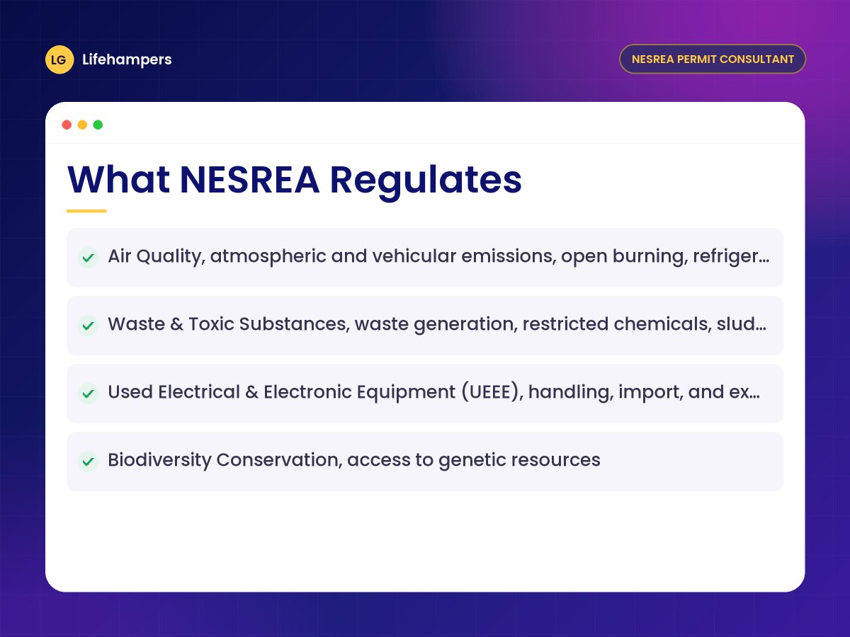 What NESREA Regulates