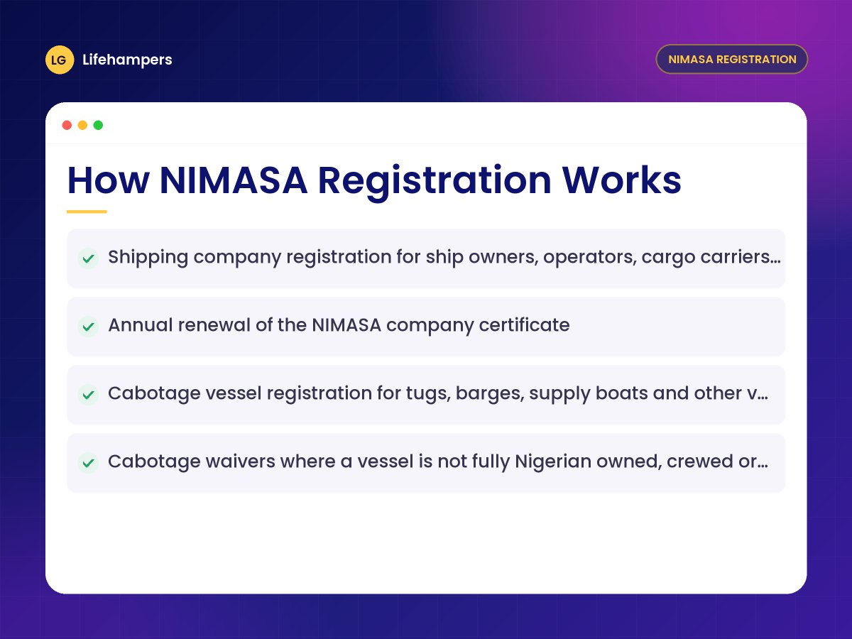 How NIMASA Registration Works