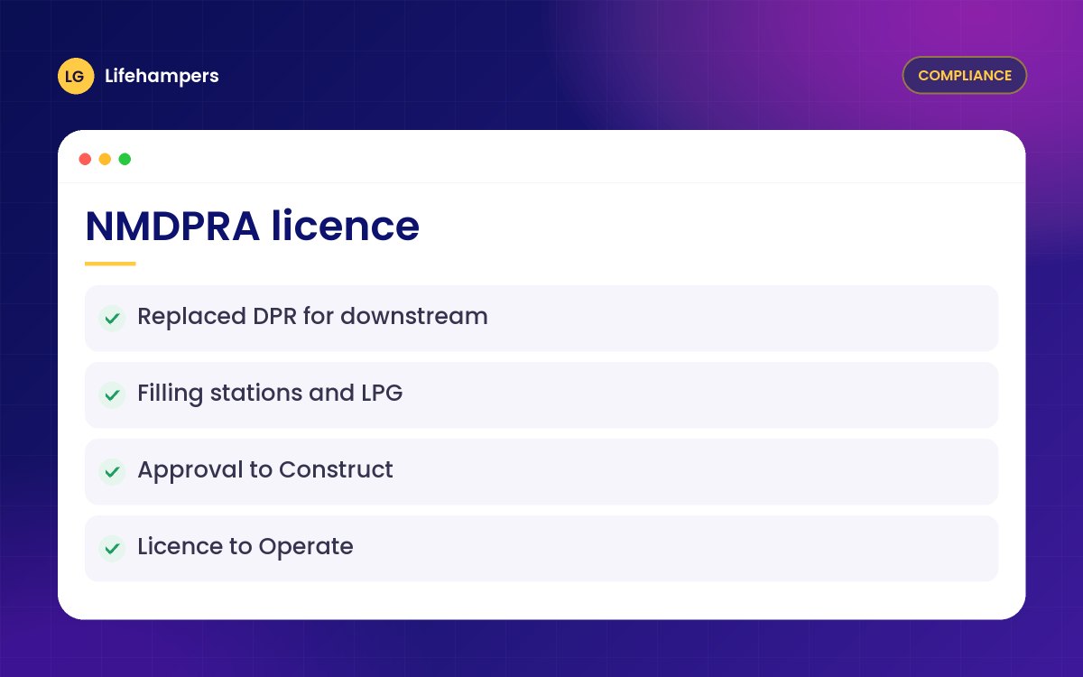 NMDPRA licence