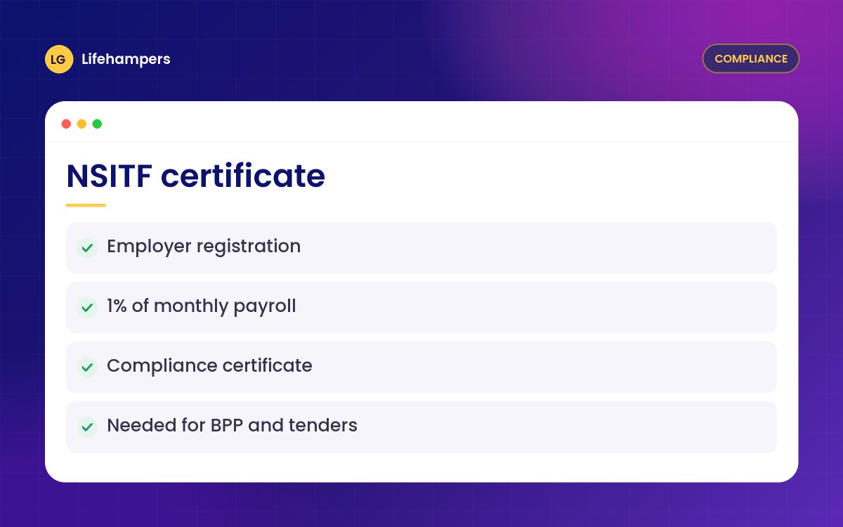 NSITF certificate