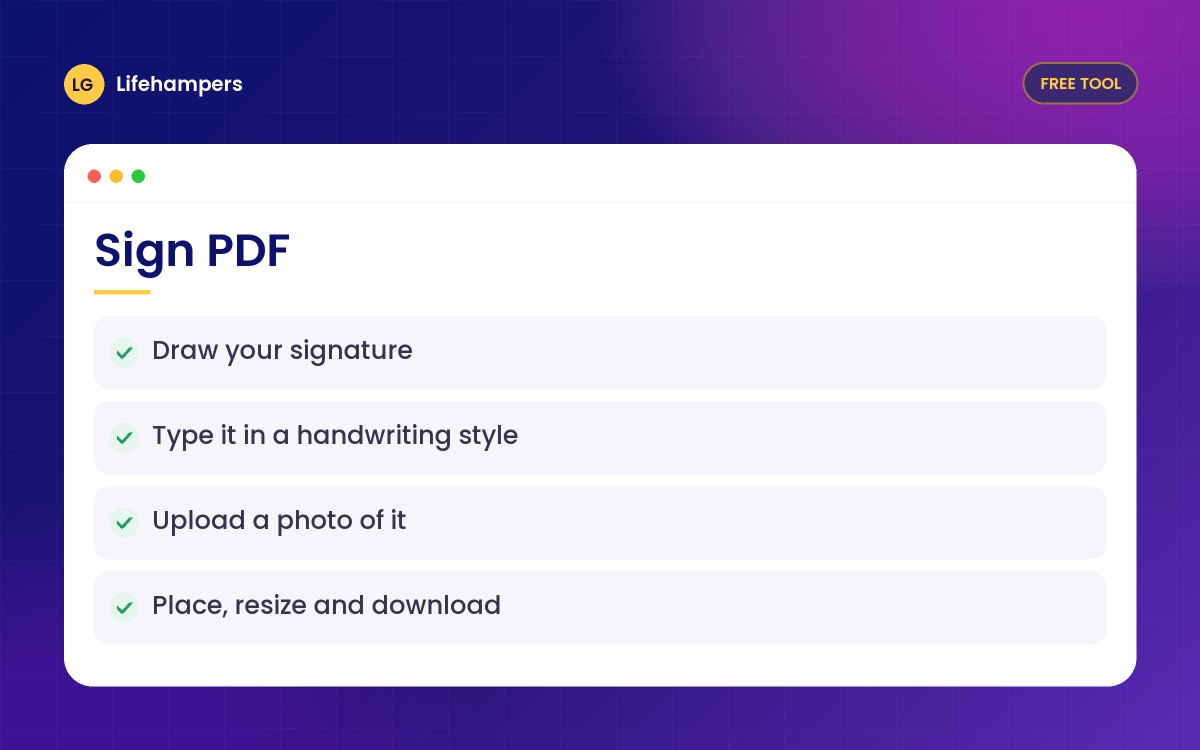 Sign PDF Online Free