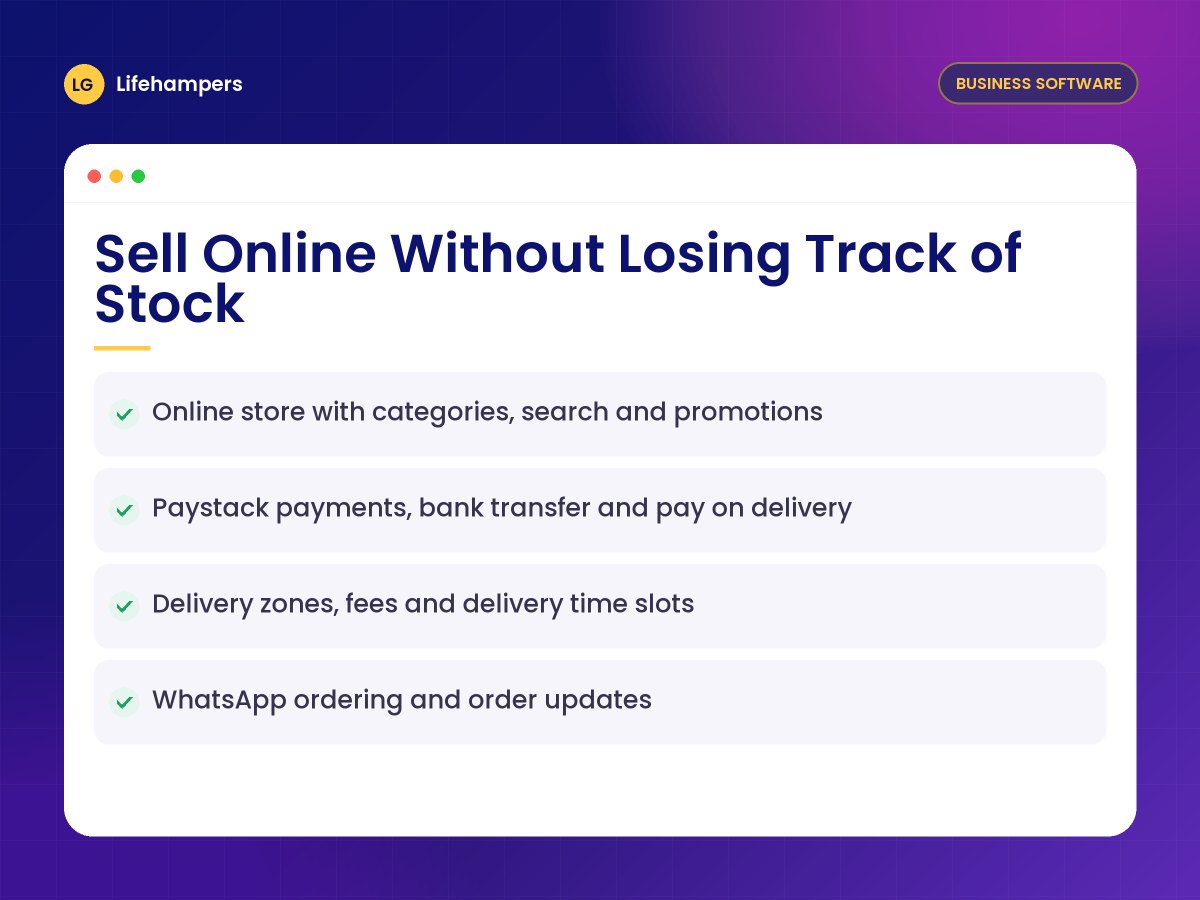Sell Online Without Losing Track of Stock