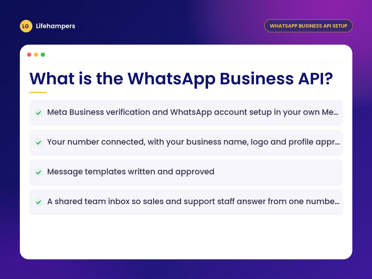 What is the WhatsApp Business API?